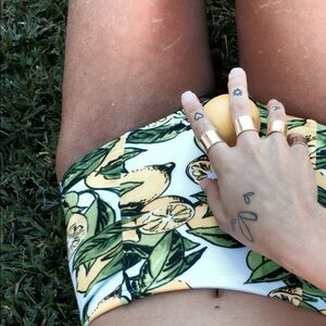 American Apparel Lemon Leaf Bikini Bottom